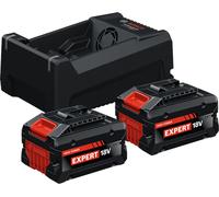 Bosch EXBA18V-55 Batterie Kit De Démarrage (2x 5,5 Ah) + Chargeur
