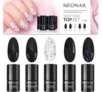 Starter Set - 4 X Vernis Semi Permanent - Lampe Uv 22w/48 Ongles Gel - Kit Ongle Gel Uv Complet -Top Coat - Base Coat - Couleurs