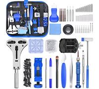 STARTOGOO Kit Réparation Montre, Outil Pro Inclut Changement Pile, Réglage Bracelet, Ouvre Boîtier, Loupe, Tournevis, Chasse Goupille et Barrettes à Ressort