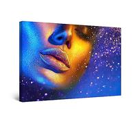 Startonight Impression sur Toile - Beauté Métallique - Tableau Decoration Murale Salon Moderne - Image sur Toile - Grande 80 x 120 cm Idée Cadeau Élégante et Originale Effet Lumineux Nocturne