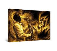 Startonight Impression sur Toile - Chanteur de Jazz - Tableau Decoration Murale Salon Moderne - Image sur Toile - Grande 80 x 120 cm Idée Cadeau Élégante et Originale Effet Lumineux Nocturne