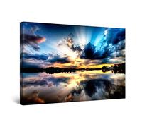 Startonight Impression Sur Toile Ciel Multicolore II, Tableau Paysage - Decoration Murale Salon Moderne - Image sur Toile - Grande 80 x 120 cm Idée Cadeau Élégante et Originale Effet Lumineux Nocturne