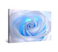 Startonight Impression Sur Toile Fleur Blanche Abstraite Rose, Tableau Nature- Decoration Murale Salon Moderne - Image sur Toile - 60 x 90 cm Idée Cadeau Élégante et Originale Effet Lumineux Nocturne