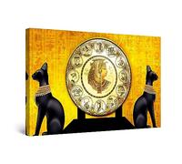 Startonight Impression sur Toile Mythe Égyptien - Tableau Abstrait - Decoration Murale Salon Moderne - Image sur Toile - 60 x 90 cm Idée Cadeau Élégante et Originale Effet Lumineux Nocturne