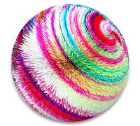 Startonight Impression Sur Verre Acrylique Tableau - Cercle Toutes les Couleurs Arc-en-Ciel Rond Décor - Moderne Image pour la Décoration de la Maison 60 cm