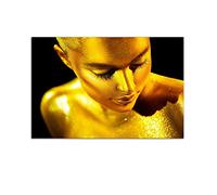 Startonight Impression sur Verre Acrylique Tableau - Femme d'Or - Image Moderne 60 x 90 cm