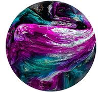 Startonight Impression Sur Verre Acrylique Tableau - Planète Globe Arc-en-Ciel Rond Décor - Moderne Image pour la Décoration de la Maison 60 cm