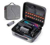 STARTRC GAMES Carry Case for Nintendo Switch 2, Large Capacity Hard Shell Travel Carrying Case with 18 Game Card Slots for Switch 2 Console and Accessories, All-in-One Portable Bag, Grey