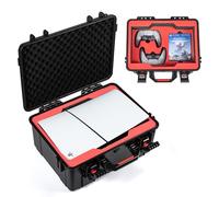 STARTRC Games Coque Rigide de Voyage PS5 5 résistant aux Chocs étanche pour PlayStation 5 Slim, contrôleur, boîte de Jeu et Accessoires