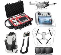 STARTRC Mini 3 Pro Accessoire Kits,7 En 1 Étui Étanche,HD Verre, Filtres, Porte-hélice, Protège-hélice, Tour De Cou, Train D'atterrissage Pour DJI Mini 3 Pro Accessoire(Hors Drone Et Contrôleur)