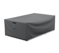STARTWO Housses de meubles de patio imperméables pour table basse, housse rectangulaire robuste et durable pour table d'extérieur jusqu'à 122 x 71 x 33 cm (L x l x H), gris