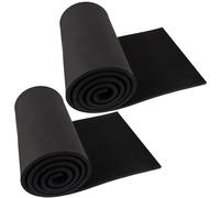 STARVAST Lot de 2 rouleaux de mousse EVA de 10 mm, 33 x 150 cm, noir, mousse EVA haute densité pour cosplay, travaux manuels, costumes et projets de bricolage (2 pièces)
