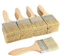 STARVAST Lot de 30 Pinceaux Peinture Professionnels, Pinceaux Plats avec Manche en Bois, Pinceau Peinture Murale Parfait pour Meubles, Muraux - 63.5MM