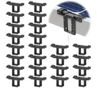 Starvortex 24Pcs Clips de Drainage Pour Panneau Solaire, 30mm Solar Panel Water Drain Clips, Pratique pour les clips de vidange d'eau, Matériau ABS anti-âge, Kit de montage solaire, Facile à Installer
