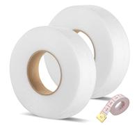 Starvortex 2Pcs Bande Thermocollante, 64m Ourlet Thermocollant avec Règle Graduée, Bande Thermocollante Ourlet Sans Couture, Ruban Thermocollant Ultra-Résistant pour Vêtements, Rideaux (Largeur : 3cm)