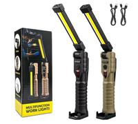 Starvortex Baladeuse Led Mecanicien Rechargeable avec 7 Modes d'Éclairage | Base Magnétique, Lampe Mecanicien Pivotante à 360° et étanche, Lampe de Travail Portable, pour Garage, Camping, d'urgence