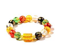STARWAVE The Five Elements Beads Mantra Bangles/Bracelets, Feng Shui Lucky Runes Energy Bracelet Attract Good Luck Wealth Health Bracelets for Women Men