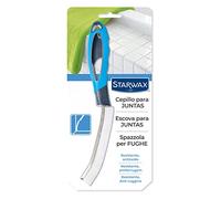 STARWAX Brosse à joint pour FUGES - Bleu - Nylon - Idéal pour nettoyer les joints de carrelage et les coins étroits - Poignée ergonomique et antidérapante - Anti-rouille