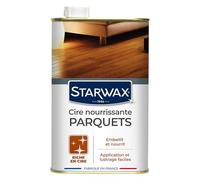 Starwax Cire nourrissante Parquets cirés et bruts – Rénove et entretient – 1 L