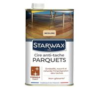 Starwax Cire Starlon anti-tache pour parquets cirés 1 litre - 32