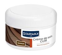 STARWAX - Crème de Soin Cuirs Colorés - Nourrit, Préserve la Souplesse et La Brillance - Hydrate en Profondeur - Ravive la Teinte - Teinte Marron- Fabriqué en France - 150ml