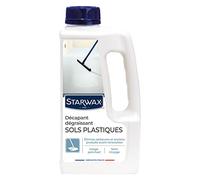 STARWAX Décapant sans Rinçage pour Sols PVC - 1L - Élimine Salissures et Anciens Produits, Notamment les Couches de Brillant, en Vue d’une Rénovation