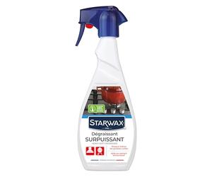 STARWAX Dégraissant surpuissant cuisine, Spray 500ml | Dissout les graisses même cuites et adhérentes, ne coule pas, n'attaque pas les joints isolants