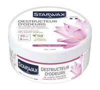 STARWAX - Destructeur d'odeurs - Elimine les odeurs de cuisine, de renfermé, d'humidité, WC, animaux - Jusqu'à 8 semaines - 98% d'origine naturelle - Parfum fleur de lotus - Fabriqué en France