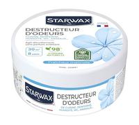 STARWAX - Destructeur d'odeurs - Elimine les odeurs de cuisine, de renfermé, d'humidité, WC, animaux - Jusqu'à 8 semaines - 98% d'origine naturelle - Parfum Fraîcheur Matinale - Fabriqué en France
