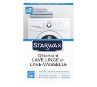 Starwax Détartrant lave-linge & lave-vaisselle - Élimine tartre et dépôts - 2x75g - Fabriqué en France