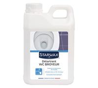 STARWAX - Détartrant pour WC Broyeurs - Détartre sans altérer le mécanisme - Augmente la durée de vie du broyeur - Compatible fosses septiques et WC chimiques - Fabriqué en France - 2L