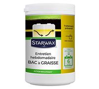 STARWAX - Entretien Hebdomadaire Bac à Graisse - Prévient les Colmatages et Mauvaises Odeurs - Action Biologique -Entretien bilogique- Fabriqué en France - 750g - 6 Mois