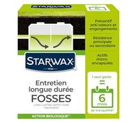 Starwax Entretien fosses longue durée – 6 mois – Préventif anti-odeurs – 500 g