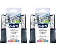 STARWAX Eponges Microfibres - x2 - Idéales pour Tout Nettoyer dans la Maison (Lot de 2)