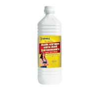 STARWAX FABULOUS Acide citrique liquide, 1L | Détartre appareils électroménagers et salle de bain, sans odeur, prêt à l'emploi, aussi efficace que le vinaigre