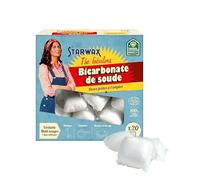 STARWAX FABULOUS Bicarbonate de soude en doses, Lot de 20, Nettoie cuisine et sols, Détache la vaisselle, Booste le lavage du linge, Dissolution rapide, Poudre minérale