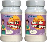 STARWAX FABULOUS Terre de Sommières - 2x 200g - Idéal pour Nettoyer les Taches de Gras - 100% Naturelle - Ultra-Absorbantes