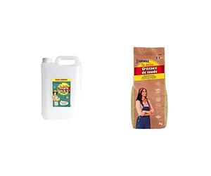STARWAX FABULOUS Vinaigre Blanc 9.5° sans Parfum - 6L - Anti-Calcaire Puissante - Vertus Domestiques - Ecocert & STARWAX FABULOUS Cristaux de Soude - 1kg -Nettoyant Multi-usages