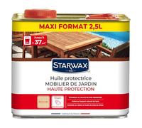 Starwax - Huile protectrice Teck exotique - Anti-taches et anti-UV - 2 L