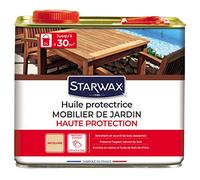 STARWAX Huile haute protection pour mobilier de jardin en bois 2L