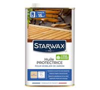STARWAX Huile protectrice pour mobilier de Jardin 1L incolore