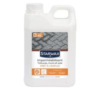 STARWAX Imperméabilisant eau et Graisses pour Toitures, Murs et Sols Extérieurs - 2L - Protection Hydrofuge et Oléofuge