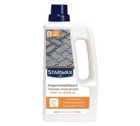 STARWAX - Imperméabilisant pour Toitures, Murs et Sols - Protection Hydrofuge et Oléofuge - Effet Déperlant et Non Glissant - Fabriqué en France - 1L