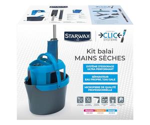 STARWAX Kit Balai Mains sèches Clic système