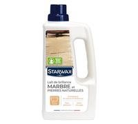 STARWAX - Lait de Brillance pour Marbres et Pierres Naturelles - Nettoie et Ravive la Brillance - Sans Rinçage - Non Glissant - Fabriqué en France - 1L - Jusqu'à 12 Nettoyages