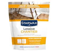STARWAX - Lessive chantier en poudre - Lessivage pour décrassage intensif sols murs et plafond - Très bonne conservation -A base de cristaux de soude - Efficace même dilué - Fabriqué en France - 1.4kg