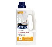 Starwax – Lessive sols, murs et plafonds – Sans rinçage, nettoie et dégraisse – 1 L