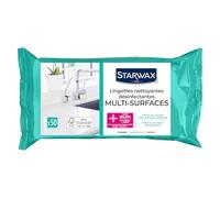 Lingettes STARWAX nettoyantes désinfectantes multiusage - Sachet de 50