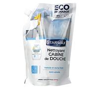 STARWAX Nettoyant Anti-Calcaire pour Cabine de Douche Recharge - 1L pour 2 Pulvérisateurs - Idéal pour Éliminer le Calcaire d'une Cabine de Douche - Nettoie et Fait Briller