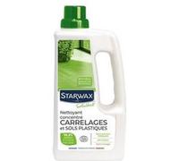 Starwax Nettoyant concentré carrelages & sols plastiques Soluvert Ecocert 98,8% origine naturelle 1L